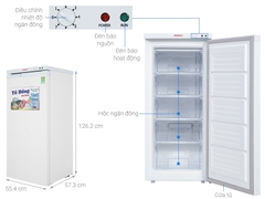Tủ đông Sanaky 150 lít TD.VH180VD
