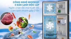 Tủ lạnh 2 cánh Beko Inverter 375 lít RDNT401E50VZGB (màu đen)
