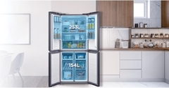 Tủ lạnh 4 cửa Midea Inverter 410 lít MDRF550FGG28VN