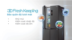 Tủ lạnh 4 cửa Midea Inverter 410 lít MDRF550FGG28VN