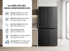Tủ lạnh Multi door Midea Inverter 474 lít MDRF633MIF22VN