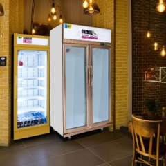 Tủ mát 2 cánh kính Oucboll 920 Lít LG-880C