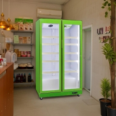 Tủ mát 2 cánh kính Oucboll LG-1110F - 800 lít