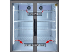 Tủ mát 2 cửa kính Snow Village LC-1200X