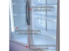 Tủ mát 2 cửa kính Snow Village LC-1200X