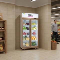 Tủ mát trưng bày 2 cánh kính Oucboll LG-800CF - 920 lít