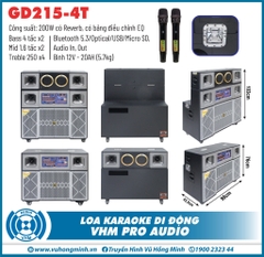 Loa kéo karaoke VHM GD215-4T