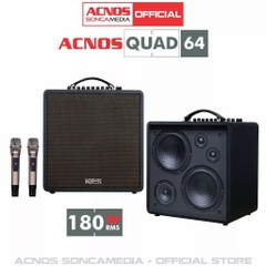 Loa xách tay karaoke ACNOS QUAD 64 ( Bass đôi 16cm, Công suất 180W )
