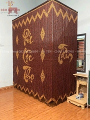 Rèm che bàn thờ gỗ Hương