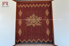 Rèm phòng thờ gỗ Hương hoa sen