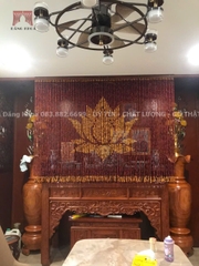 Rèm hoa sen gỗ Hương