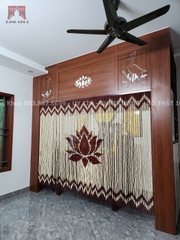 Rèm Hoa Sen hạt gỗ