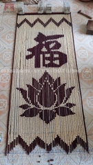Rèm hạt gỗ chữ Phúc Hoa sen