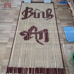 Rèm hạt gỗ chữ Bình An