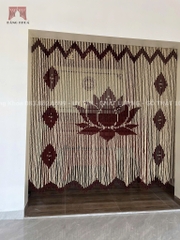 Rèm hoa sen hạt gổ