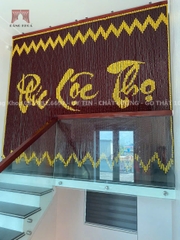 Rèm chữ Phúc Lộc Thọ chữ vàng