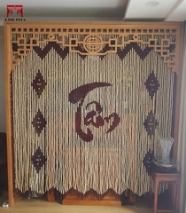 Rèm gỗ bàn thờ chữ Tâm
