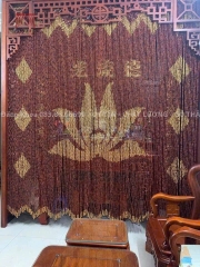 Mành hạt gỗ Hương hoa sen 6 cánh
