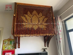 Rèm che bàn thờ treo gỗ hương