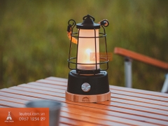 Đèn Led dã ngoại pin sạc Retro Hemp Rope Lantern Wild Land