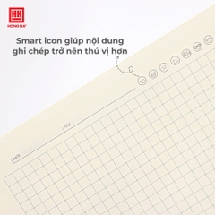 Sổ Caro luyện viết chữ HỒNG HÀ Subject dạng bìa Còng mỏng 100gsm