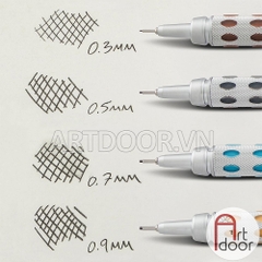 Bút chì kim bấm PENTEL Graphgear 1000 thân thép giấu ngòi PG10 (đủ size)