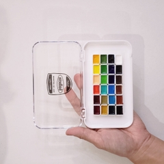 Pocket màu Nước HOLBEIN Artist 12/ 24 màu dạng pan chiết 0.5~1ml (hộp nhựa)