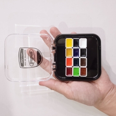 Pocket màu Nước HOLBEIN Artist 12/ 24 màu dạng pan chiết 0.5~1ml (hộp nhựa)