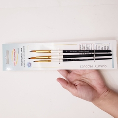Bộ cọ ARTPOWER (đủ dáng) tập vẽ màu Nước, Acrylic, Gouache tô tượng, đất sét, số hóa