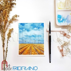 Giấy vẽ màu nước FABRIANO Ý dày 300gsm (vân mịn)