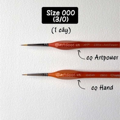 Cọ vẽ đầu tròn HAND (ZBS2), ARTPOWER (ZBS2) học vẽ trang trí màu nước, pentel poster, gouache