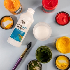 Pha loãng màu Acrylic MONT MARTE (Flow) khắc phục màu khô đặc, làm lỏng mướt màu