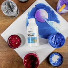 Pha loãng màu Acrylic MONT MARTE (Flow) khắc phục màu khô đặc, làm lỏng mướt màu