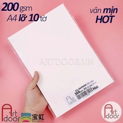 Giấy vẽ màu nước BAOHONG 100% Cotton dày 200~300gsm (vân mịn Hot)