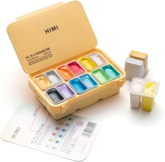 Bộ màu vẽ Gouache MIYA HIMI Thạch 12~30ml (hộp nhựa)