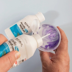 Pha loãng màu Acrylic MONT MARTE (Flow) khắc phục màu khô đặc, làm lỏng mướt màu