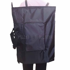 Túi cặp đựng giấy vẽ A3/ A2 vải đen hai ngăn