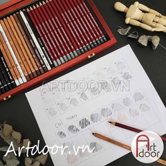 Bộ dụng cụ vẽ chì CRETACOLOR Sketching bản giới hạn (hộp gỗ) - 36 món - [xả kho]