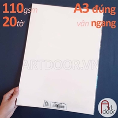 Giấy vẽ chì CANSON Truyền Thống mỏng 110gsm (vân ngang)