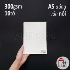 Giấy vẽ màu nước HAPPY dày 300gsm (vân nổi Cold)