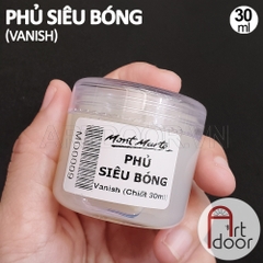 Phủ Bóng Acrylic MONT MARTE chống nước (Gloss/Matte) phủ lì trên vải, đất sét, tô tượng, kính, gỗ, đá
