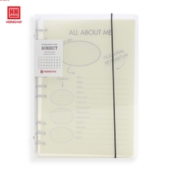 Sổ Caro luyện viết chữ HỒNG HÀ Subject dạng bìa Còng mỏng 100gsm