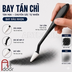 Bay tán chì (mút mịn) tạo khối, vẽ chân dung, đầu tượng, luyện thi hình họa chì