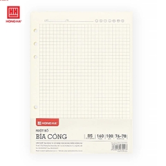 Sổ Caro luyện viết chữ HỒNG HÀ Subject dạng bìa Còng mỏng 100gsm