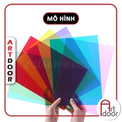 Bìa kiếng màu, bìa kính mô hình kiến trúc, nội thất, đô thị, sa bàn