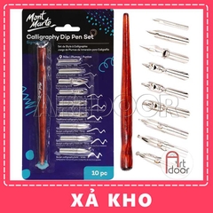 Bộ bút sắt MONT MARTE Calligraphy viết chữ (9 ngòi) - [xả kho]