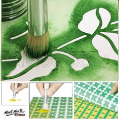 Bộ cọ vẽ đầu Dậm ART SECRET Stencil lông Lợn cứng (5 cây) - [xả kho]