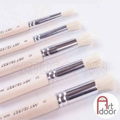 Bộ cọ vẽ đầu Dậm ART SECRET Stencil lông Lợn cứng (5 cây) - [xả kho]