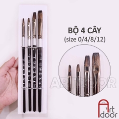 Bộ cọ vẽ màu nước SUNWAY Basic lông Sóc Mix