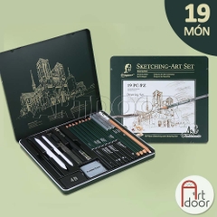 Bộ dụng cụ vẽ chì KOH/ FABER/ STAEDTLER/ GIORGIONE truyền thần chuyên nghiệp